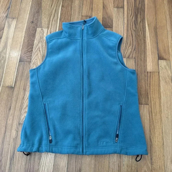L.L.bean‎ Women's Green Fleece Vest Outdoors Hiking Walking Size M - Picture 2 of 8